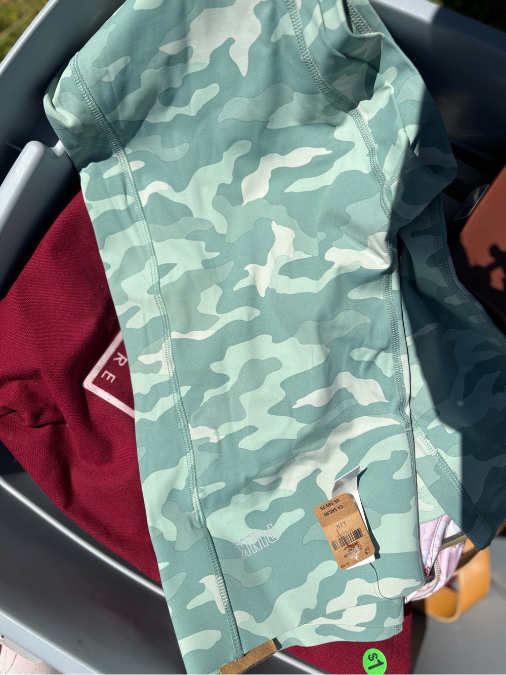 PINK Victoria's Secret Mint Green Camo Leggings